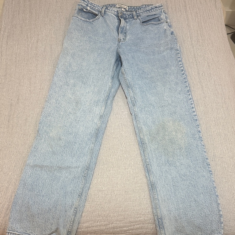 Abercrombie & Fitch Light Blue Straight Leg Jeans